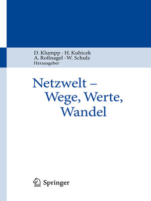 cover image of Netzwelt--Wege, Werte, Wandel